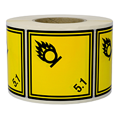 dangerous goods labels, polyethylene foil, 100 x 100 mm - View Product