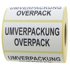 Umverpackung/Overpack labels, paper, 100 x 50 mm - View Product