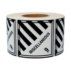 dangerous goods labels, polyethylene foil, 100 x 100 mm - View Product