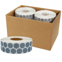 round textile labels (nylon), Ø 30 mm, 10 rolls per box - View Product