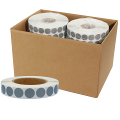 round textile labels (nylon), Ø 30 mm, 10 rolls per box - View Product