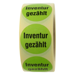 stock-taking label, paper, Ø 50 mm - View Product