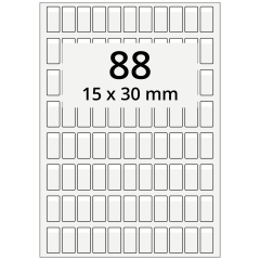 cable labels, polyester, 15 x 30 mm - View Product