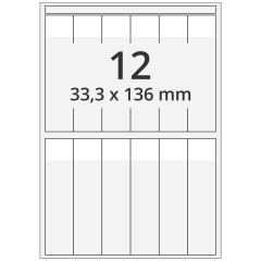 cable labels, polyester, 33.3 x 136 mm - View Product