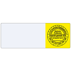 cable inspection label, 2025-2030, PVC/Vinyl, 25 x 70 mm - View Product