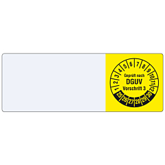 cable inspection label, 2025-2030, PVC/Vinyl, 25 x 70 mm - View Product