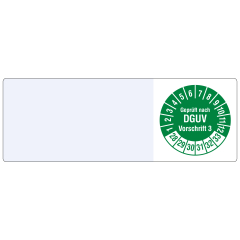 cable inspection label, 2028-2033, polyethylene foil, 25 x 70 mm - View Product