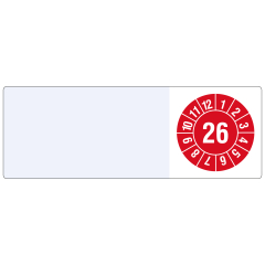 cable inspection label, 2026, polyethylene foil, 25 x 70 mm - View Product