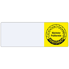cable inspection label, 2025-2030, PVC/Vinyl, 25 x 70 mm - View Product