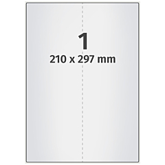 polyester labels, silver, 210 x 297 mm - View Product