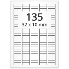polyester labels, white, 32 x 10 mm - View Product