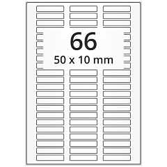 polyester labels, white, 50 x 10 mm - View Product