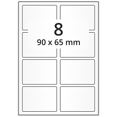 polyester labels, white, 90 x 65 mm - View Product