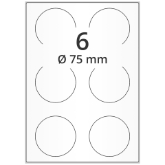 round paper labels, Ø 75 mm - View Product