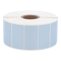 polyester labels, silver, permanent, 38 x 19 mm - View Product