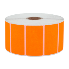 fluorescent paper labels, bright orange, 60 x 40 mm - View Product