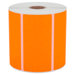 fluorescent paper labels, bright orange, 100 x 50 mm - View Product