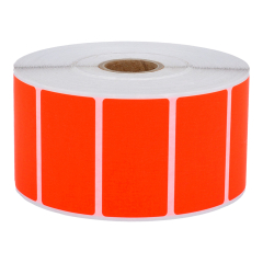 fluorescent paper labels, bright red, 60 x 40 mm - View Product