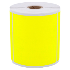 fluorescent paper labels, bright yellow, 100 x 100 mm - View Product