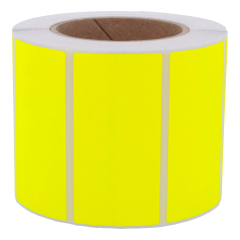 fluorescent paper labels, bright yellow, 105 x 74 mm - View Product