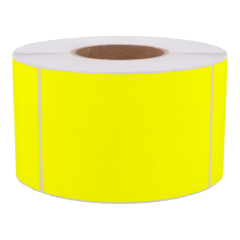 fluorescent paper labels, bright yellow, 105 x 148 mm - View Product