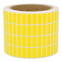 polyester labels, yellow, permanent, 16.5 x 5.1 mm - View Product