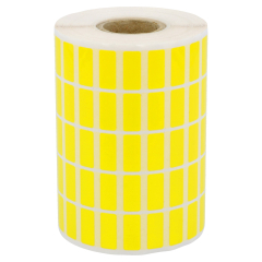 polyester labels, yellow, permanent, 17 x 7.4 mm - View Product