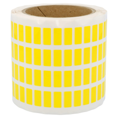 polyester labels, yellow, permanent, 18 x 8 mm - View Product