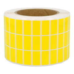 polyester labels, yellow, permanent, 25.4 x 12.7 mm - View Product