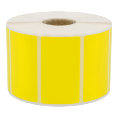 polyester labels, yellow, permanent, 60 x 34 mm - View Product