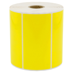 polyester labels, yellow, permanent, 105 x 52 mm - View Product