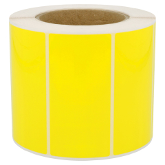 polyester labels, yellow, permanent, 105 x 52 mm - View Product