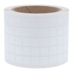 polyester labels, white, permanent, 12.7 x 11 mm - View Product