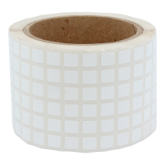 polyester labels, white, permanent, 9 x 9 mm - View Product