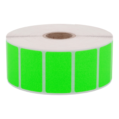 fluorescent paper labels, bright green, 38 x 23 mm - View Product