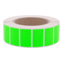 fluorescent paper labels, bright green, 38 x 23 mm - View Product