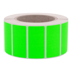fluorescent paper labels, bright green, 50.8 x 25.4 mm - View Product