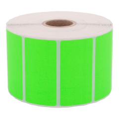 fluorescent paper labels, bright green, 60 x 40 mm - View Product