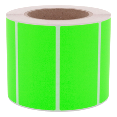 fluorescent paper labels, bright green, 105 x 74 mm - View Product
