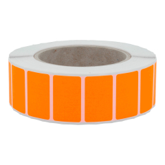fluorescent paper labels, bright orange, 38 x 23 mm - View Product