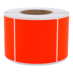 fluorescent paper labels, bright red, 100 x 100 mm - View Product