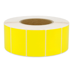 polyester labels, yellow, permanent, 70 x 32 mm - View Product