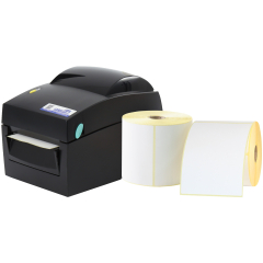 shipping labels set, Labelident BP41 + 2 rolls of shipping labels (105 x 148 mm) - View Product