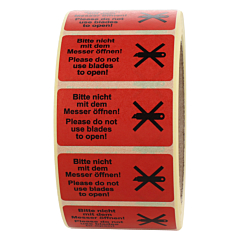 package handling label, paper, 50.8 x 25.4 mm - View Product