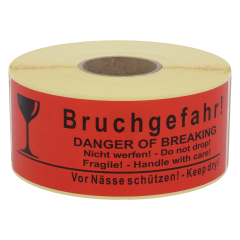 package handling label, paper, 150 x 50 mm - View Product