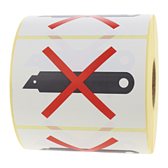 package handling label, paper, 105 x 74 mm - View Product