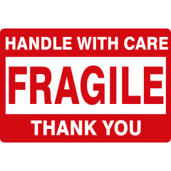 package handling label, paper, 76.2 x 50.8 mm - View Product