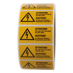 warning labels, W012, 50.8 x 25.4 mm - View Product