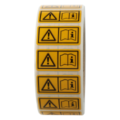 warning labels, W012, 38 x 19 mm - View Product