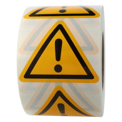 caution sign, W001, 100 mm - View Product